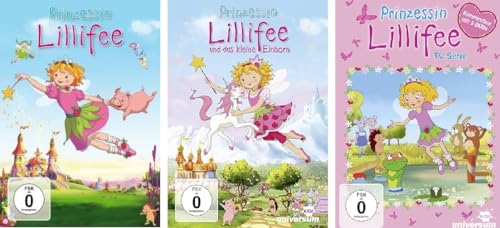 Prinzessin Lillifee 7 DVD Set (Spielfilm/das kleine Einhorn/komplette TV Serie Box) im Set - Deutsche Originalware [7 DVDs] von Generic