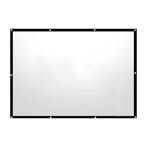 Projektionsleinwand für den Außenbereich – Projektionsleinwand aus Polyester, tragbare Projektionsleinwand | Wetterfeste Projektionswände für Smartphones, Heimprojektoren, Projektoren von Generic