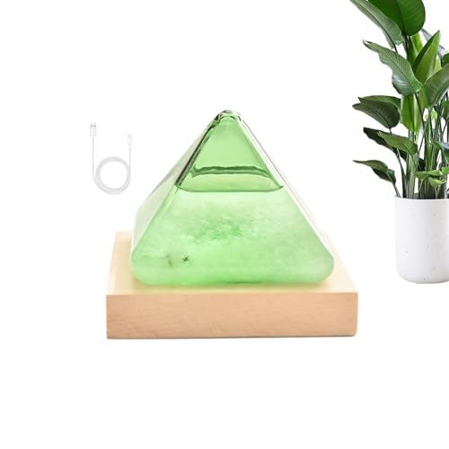 Pyramidensturmglasflasche-Wetterstation und Barometer, genaue meteorologische Prognostiker, Pyramidenform Weather Stormglas, USB-angetriebenes dekoratives Glas für Desktop-Gebrauch, Pyramidensturmglasflasche-Wetterstation und Barometer, genaue meteorologische Prognostiker, Pyramidenform Weather Stormglas, USB-angetriebenes dekoratives Glas für Desktop-Gebrauch, von Generic