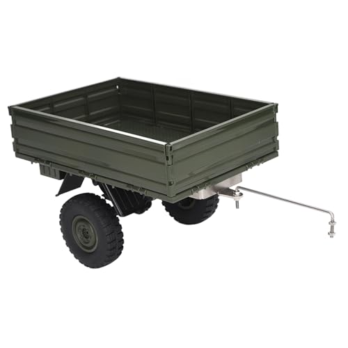 RC Auto Anhänger Fernbedienung Fracht Träger für P06 Unimog Modell RC Auto Ersatzteile Zubehör (Green) von Generic