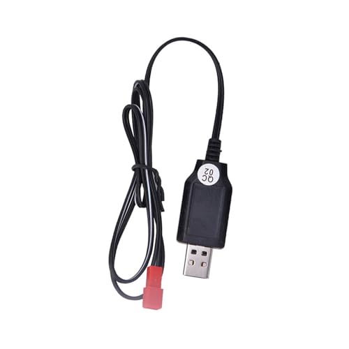 RC -Auto -Batterieladegerät, RC Toy Battery Ladegerät USB Ladekabel Ladekabel Batteriekabel für 1573 Elektrospielzeug Fernbedienungssteuerung Legierungstechnik Autofahrzeug (Black) von Generic