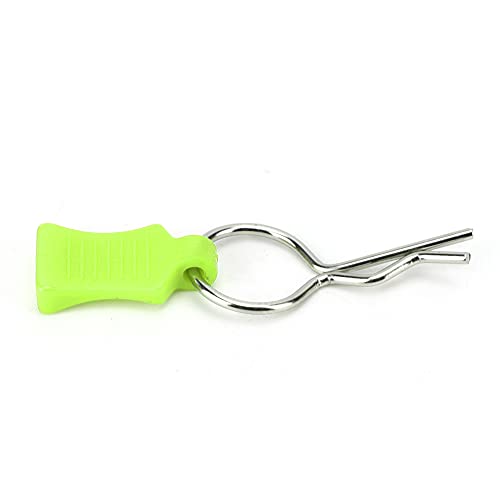 RC Car Body Shell Clip Pin Fixing-Halterung Set, Hochwertiges Material Cool Model Accessoire für 1/5 1/8 RC-Auto, Schwarz/Dunkelblau/Orange/Gelbgrün/rot, Geeignet für Rotkat Geeignet (Gelbgrün) von Generic