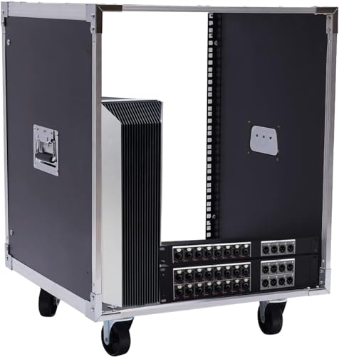 Rack Organizer 12U Serverschrank Netzwerk-Rack mit Rädern und Verstellbarer Trennwand, 220,46 lbs Tragfähigkeit Netzwerkschrank von Generic