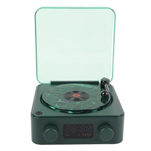 Record Model Player Lautsprecher, Stilvoller Plattenspieler -Lautsprecher für Schlafzimmer (Waldgrün) von Generic