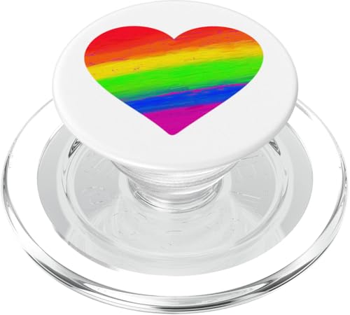 Regenbogenherz – Liebe, Hoffnung und Akzeptanz PopSockets PopGrip für MagSafe Regenbogenherz – Liebe, Hoffnung und Akzeptanz PopSockets PopGrip für MagSafe von Generic