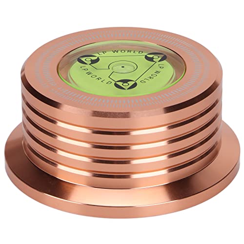 -Rekord -Gewichtsstabilisator Universal Aluminium Plattenspieler Disc Klemme, Vinylklemme für Musikliebhaber, die aus Hochwertiger Aluminiumlegierung Hergestellt Wurden (Roségold) von Generic