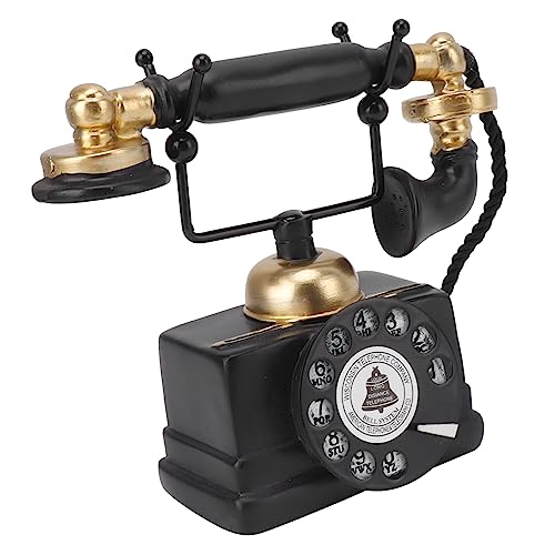 Retro Dekoratives Telefonmodell, Multifunktionales Vintage Attraktiver Antikes Telefondekoration Elegantes Großes Harz für Heimtisch (-14) von Generic