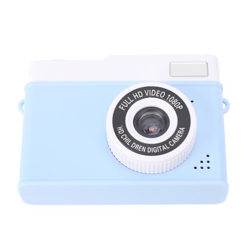Retro -Kids -Kamera, Kompaktkamera 48MP 2 Zoll Innen und Hinterbildschirm Einfach zu Bedienen 1080p Video von 600 MAh Akku für die Tägliche Aufnahme (Blue) von Generic