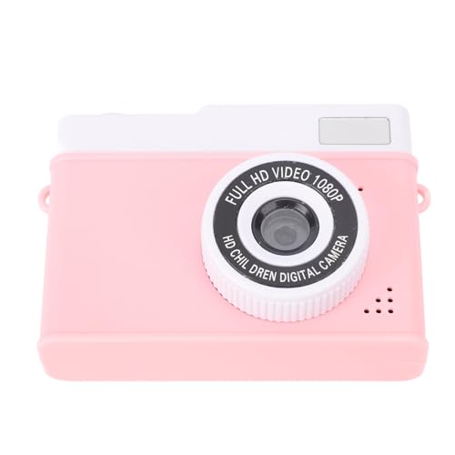 Retro -Kids -Kamera, Kompaktkamera 48MP 2 Zoll Innen und Hinterbildschirm Einfach zu Bedienen 1080p Video von 600 MAh Akku für die Tägliche Aufnahme (PINK) von Generic