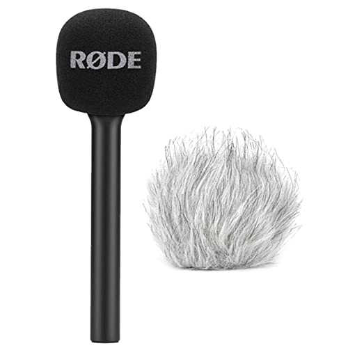 Rode Interview GO Mikrofon-Handadapter für Wireless GO + keepdrum WSBW Fell-Windschutz von Generic