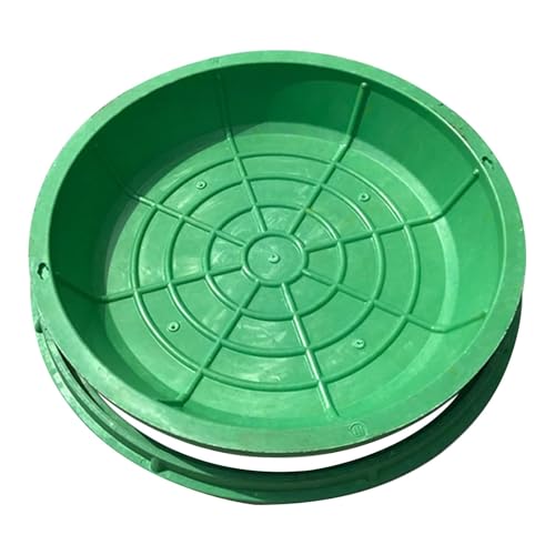 Runder Schachtdeckel aus Kunstharzgras, Durchmesser 16, 20, 24, 28, 30, 36, 40 Zoll, grüne Klärgrubenabdeckung for Rasen im Freien(Dia 40cm/15.7") von Generic
