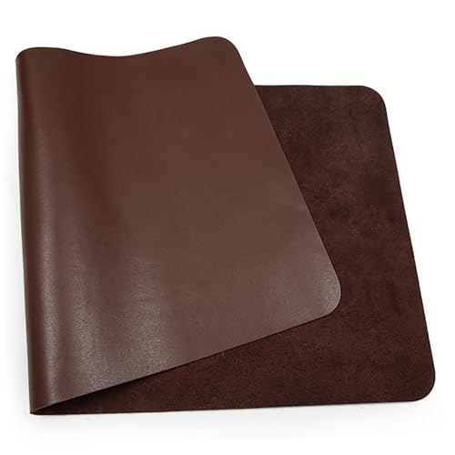 Rutschfeste Schreibtischunterlage 90x40cm, Wasserdichter Tischschutz aus Leder, Laptop- und Mauspad für Zuhause und Büro(Coffee,80x40cm) von Generic