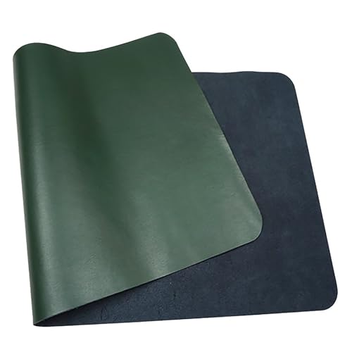 Rutschfeste Schreibtischunterlage 90x40cm, Wasserdichter Tischschutz aus Leder, Laptop- und Mauspad für Zuhause und Büro(Green,90x40cm) von Generic