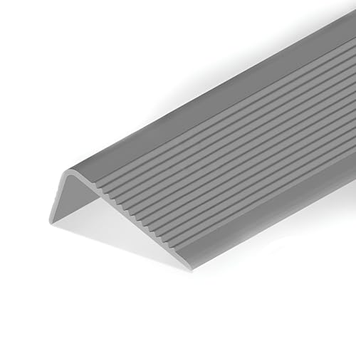 Rutschfeste Vinyl Treppenkantenprofil, Wasserdicht Selbstklebend Kantenschutz, Flexible PVC-Gummistufen-Kantenleiste(6x3x1000cm) von Generic