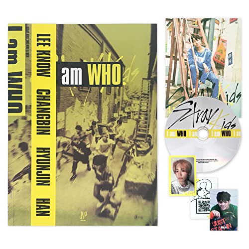 STRAY KIDS - 2nd Mini Album [I am WHO] (WHO Ver.) Photobook + CD-R + Self-Portrait QR Photocard + Selfie QR Photocard + Behind QR Photocard + Lyrics Poster + 2 Pin Button Badges von Generic