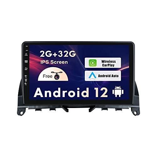SXAUTO Android 12 IPS Autoradio Passt für Benz W204 S204 C-Class C180 C200 C220 (2006-2011) - Eingebaut Carplay/Android Auto - Kamera KOSTENLOS - 2G+32G - SWC WiFi DAB 4G Fast-Boot - 2 Din 9 Zoll von Generic