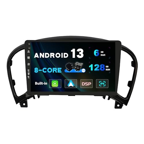 SXAUTO Android 13-6G+128G - IPS Autoradio Passt für Nissan Juke J15 / YF15 Infiniti ESQ (2011-2019) - Wireless Carplay/Android Auto/DSP - Kamera + MIC - DAB SWC AHD Fast-Boot 360-Cam - 2 Din 9 Zoll von Generic