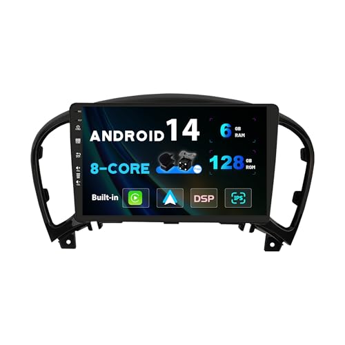 SXAUTO Android 13-6G+128G - IPS Autoradio Passt für Nissan Juke J15 / YF15 Infiniti ESQ (2011-2019) - Wireless Carplay/Android Auto/DSP - Kamera + MIC - DAB SWC AHD Fast-Boot 360-Cam - 2 Din 9 Zoll von Generic