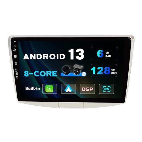 SXAUTO Android 13-6G+128G - IPS Autoradio Passt für Passat B6 / B7 Magotan/CC (2010-2018) - Wireless Carplay/Android Auto/DSP - Kamera + MIC - DAB SWC AHD WiFi Fast-Boot 360-Camera - 2 Din 10.1 Zoll von Generic