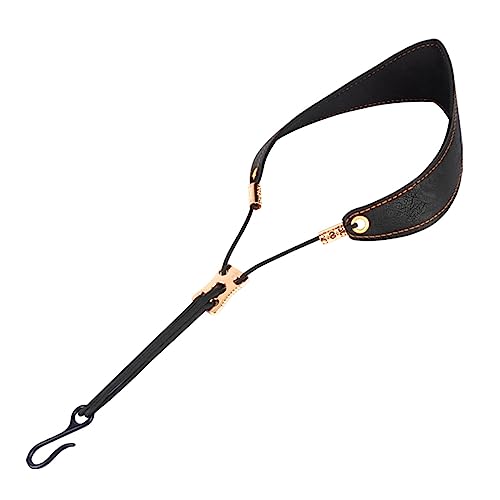Saxophon Neck Strap PU Leathers Saxophon Strap Padded For Alto Sax Tenors Clarinet Bariton Soprano Horn Musical Instrument Saxophon Belt Buckle Saxophon Neck Strap Padded Sax Neck Strap Clarinet Neck von Generic