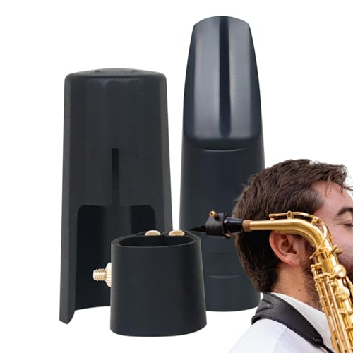 Saxophon- | Saxophon-Mundstück | Saxophon-Abdeckung Set mit 3 Protektoren – Ligaturenkappen für Altsaxophon- für lange Verwendung oder Ersatz Saxophon- | Saxophon-Mundstück | Saxophon-Abdeckung Set mit 3 Protektoren – Ligaturenkappen für Altsaxophon- für lange Verwendung oder Ersatz von Generic