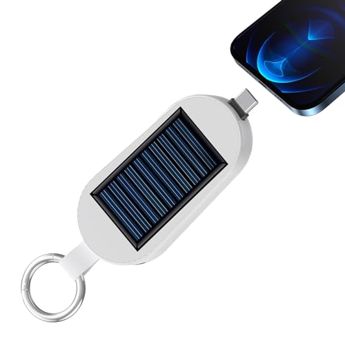 Schlüsselanhänger für Solarbatterie – Schlüsselanhänger mit Solarenergie 3000 mAh, Wander-Schlüsselanhänger | Typ C Lade-Schlüsselanhänger mit fortschrittlichem Chip, Solar-Schlüsselanhänger für den Schlüsselanhänger für Solarbatterie – Schlüsselanhänger mit Solarenergie 3000 mAh, Wander-Schlüsselanhänger | Typ C Lade-Schlüsselanhänger mit fortschrittlichem Chip, Solar-Schlüsselanhänger für den von Generic