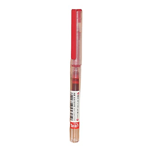 Schnell trocknend 0,5 mm Roller Pen Schwarz Rote Tinte Gerade Flüssigkeit Tintenroller Gel Stift für Schule Büro Schreibwaren Liefert Rot von Generic