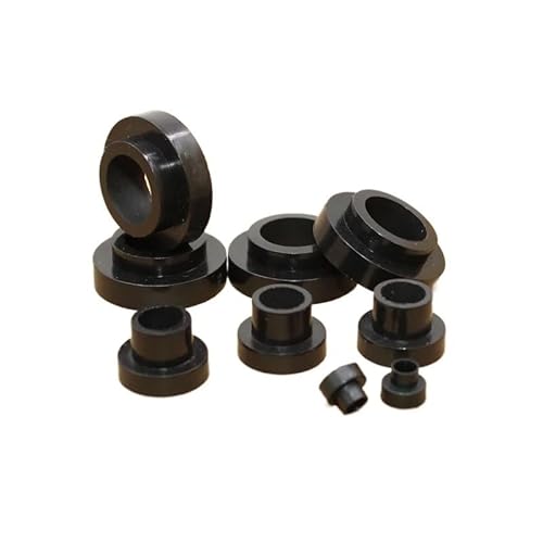 Schraube Nylon Transistor Dichtung M2-M16 Die Schritt T-Typ Kunststoff Unterlegscheibe Isolierung Abstandshalter Schraube Gewinde Schutz(Black,TW-608 (40pcs)) von Generic