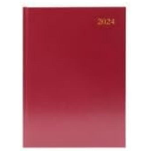 Schreibtisch-Tagebuch, Wochenansicht, A5, Burgunderrot, 2024 von Generic