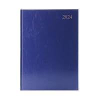 Schreibtisch-Terminkalender, Wochenansicht, A4, Blau, 2024 von Generic