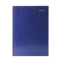 Schreibtisch-Terminkalender, Wochenansicht, A5, Blau, 2024 von Generic