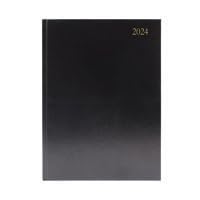Schreibtisch-Terminkalender, Wochenansicht, A5, schwarz, 2024 von Generic