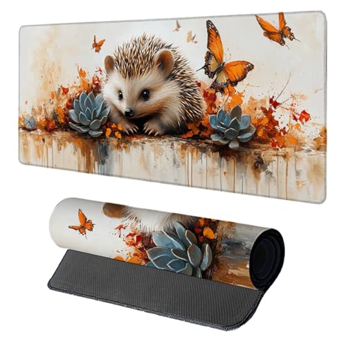 Schreibtischunterlage Schmetterling, Gaming Mauspad XXL 1500x800x3mm, Mauspad Groß mit Vernähten Kanten, Mousepad Gaming Zubehör, Desk Mat Rutschfester Gummibasis, Mousepad für Büro, Gelb 6-2684 Schreibtischunterlage Schmetterling, Gaming Mauspad XXL 1500x800x3mm, Mauspad Groß mit Vernähten Kanten, Mousepad Gaming Zubehör, Desk Mat Rutschfester Gummibasis, Mousepad für Büro, Gelb 6-2684 von Generic