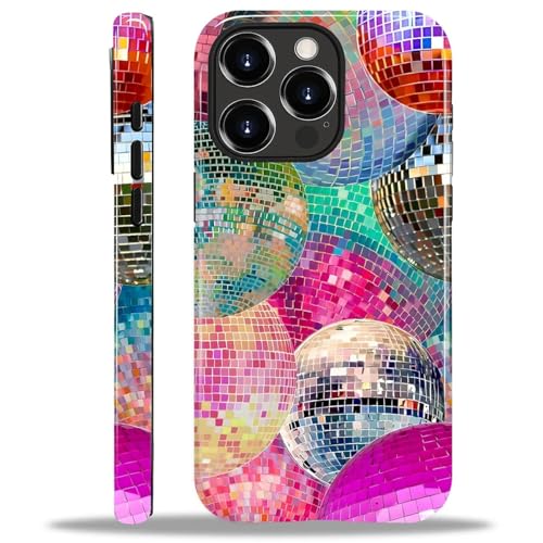 Schutzhülle kompatibel mit iPhone 14 Pro Max, Hybrid-Schutzhülle aus 2-lagigem Polycarbonat + Silikon-Schutzhülle, glitzernde Discokugel-Collage2, kratzfeste, stoßfeste Schutzhülle für iPhone 14 Pro Schutzhülle kompatibel mit iPhone 14 Pro Max, Hybrid-Schutzhülle aus 2-lagigem Polycarbonat + Silikon-Schutzhülle, glitzernde Discokugel-Collage2, kratzfeste, stoßfeste Schutzhülle für iPhone 14 Pro von Generic