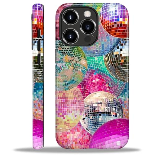 Schutzhülle kompatibel mit iPhone 16 Pro, Hybrid-Hartschale aus Polycarbonat und Silikon-Schutzhülle, glitzernde Discokugel-Collage2, kratzfeste, stoßfeste Schutzhülle für iPhone 16 Pro Schutzhülle kompatibel mit iPhone 16 Pro, Hybrid-Hartschale aus Polycarbonat und Silikon-Schutzhülle, glitzernde Discokugel-Collage2, kratzfeste, stoßfeste Schutzhülle für iPhone 16 Pro von Generic