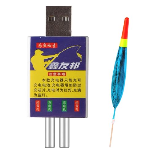 Schwimmende Batterien Set - Schwimmende Batterie für den wiederaufladbaren Fishing Floats CR425 Nachtbojen-Instrumente | Bobber-Akku mit Nachtglimmung, Schwimmerbatterie von von Generic