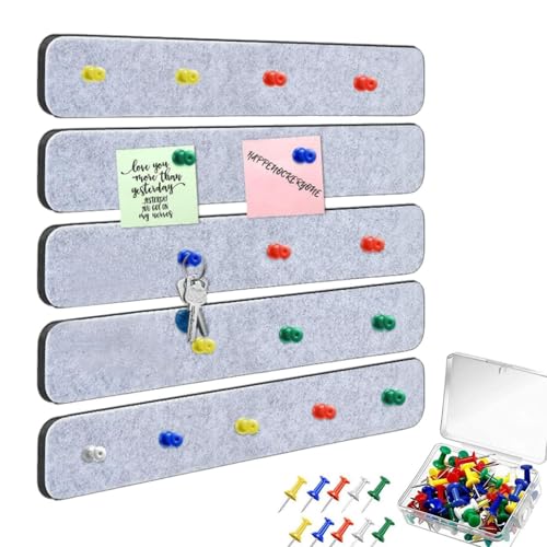 Selbstklebende Filz-Streifen – Selbstklebende Notiztafeln, Arbeitsplatz, Zuhause | Wand-Organizer für Memotafeln aus Filz, Foto- und Notiztafeln von Generic