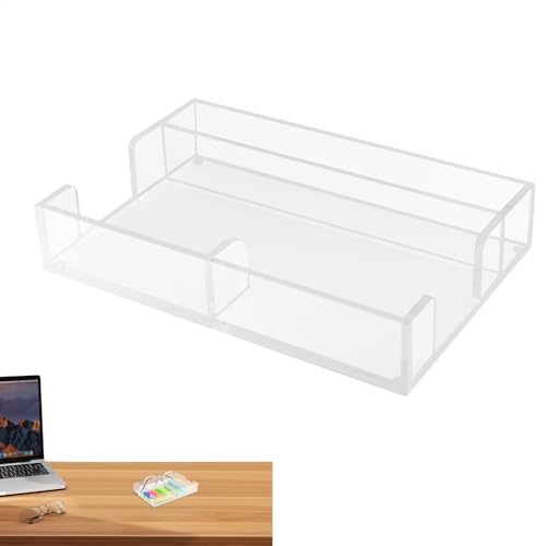 Selbstklebender Notizblock Halter aus Acryl - Transparenter Notizblock Organizer aus Acryl, Haftnotizblock Halter mit Brillenorganisation, Pop Notizzettelspender, Bure Organizer Selbstklebender Notizblock Halter aus Acryl - Transparenter Notizblock Organizer aus Acryl, Haftnotizblock Halter mit Brillenorganisation, Pop Notizzettelspender, Bure Organizer von Generic
