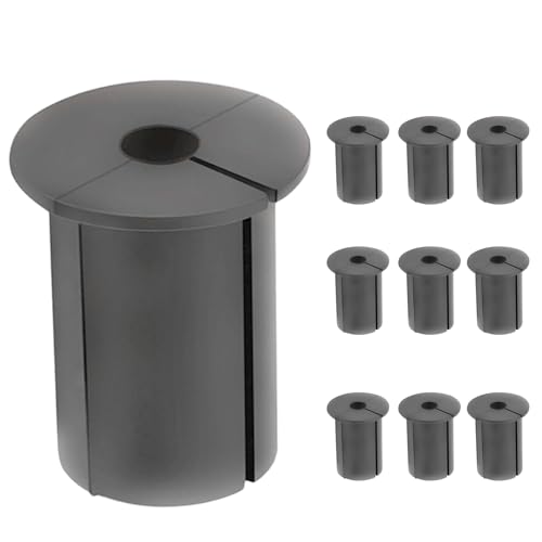 Silicone Cable Mounting Kit - 10pcs grommets for wire management | cable feed-through bushings for ethernet, computer or TV cables, wall hole protectors, ideal for tidy cable routing in walls or desks Silicone Cable Mounting Kit - 10pcs grommets for wire management | cable feed-through bushings for ethernet, computer or TV cables, wall hole protectors, ideal for tidy cable routing in walls or desks von Generic