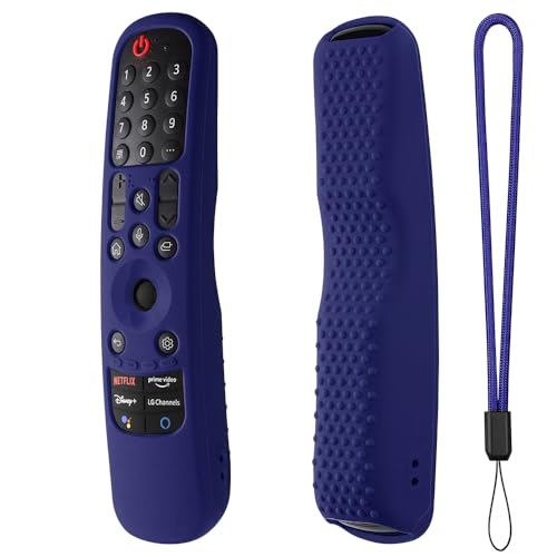 Silikon Fernbedienungshülle für LG MR21GA MR22GA MR23GA AKB76036504 AKB76039901,Fernsehr Fernbedienung Schutzhülle Controller Skin Schutzhülle stoßfest (Dunkelblau) von Generic