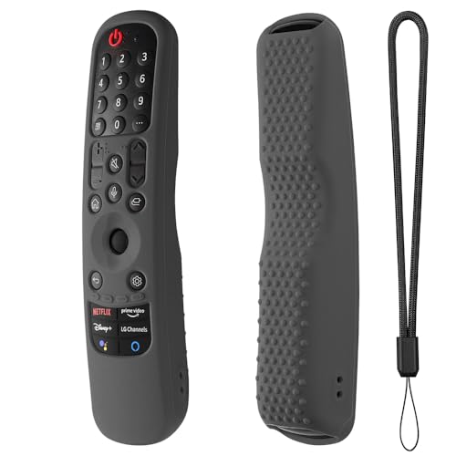 Silikon Fernbedienungshülle für LG MR21GA MR22GA MR23GA AKB76036504 AKB76039901,Fernsehr Fernbedienung Schutzhülle Controller Skin Schutzhülle stoßfest (Dunkelgrau) von Generic