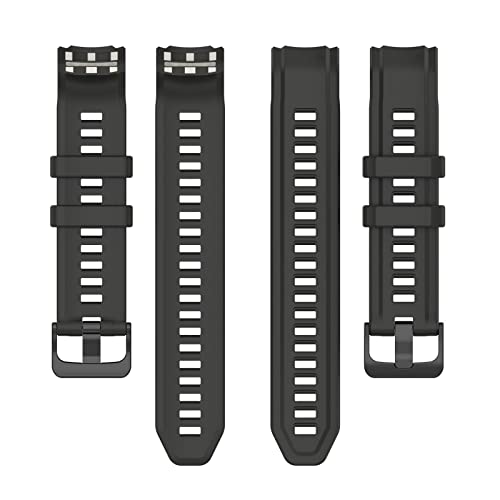 Silikon Kautschuk Uhrenarmband Kompatibel mit Garmin Instinct 2S,Uhrenarmband mit Schnellverschluss Ersatzbänder,Damen Herren Armband Smartwatch Uhren Zubehör (Grey, One Size) von Generic