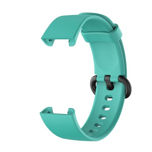 Silikon Kautschuk Uhrenarmband Kompatibel mit Xiaomi Reami Active,Uhrenarmband mit Schnellverschluss Ersatzbänder,Damen Herren Armband Smartwatch Uhren Zubehör (Sky Blue, One Size) von Generic