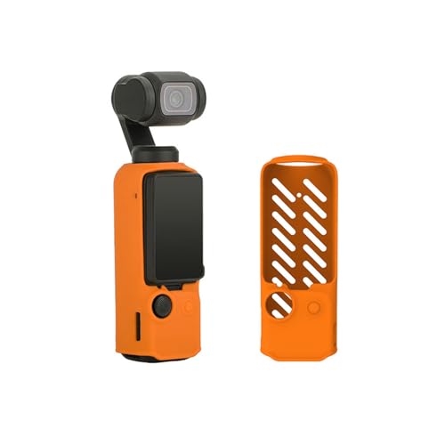Silikon-Schutzhülle für DJI OSMO POCKET 3, rutschfeste Schutzhülle für Handheld-Gimbal-Kamera-Zubehör (orange) von Generic