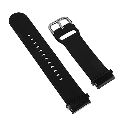 Silikonarmband fürFenix ​​7S, 6S, 5S – Modisch, Einfach zu Montieren mit Antiallergischem Knopfverschluss, Schweißresistentem, Weichem Armband (Black) von Generic