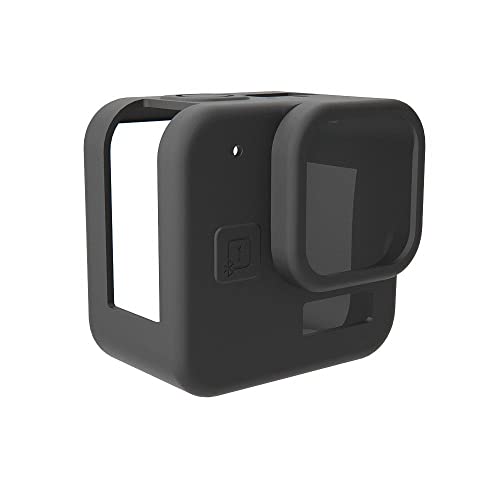 Silikonhülle für Gopro Hero 11 Black Mini, Hero 11 Schwarz Mini Schutzhülle Etui Action Kamera Gehäuse Case Zubehör (Black) von Generic