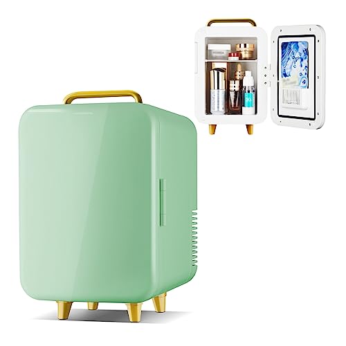 Skincare Kühlschrank 8L - Tragbarer persönlicher Mini-Kühlschrank für Schlafzimmer, Auto, Büro - AC+DC Power Kleiner Kühlschrank für Lebensmittel, Getränke, Kosmetik von Generic