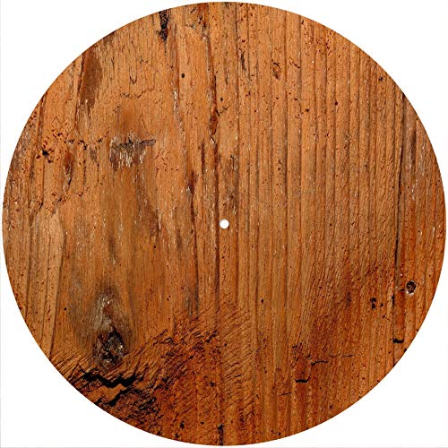 Slipmat Slip Mat Scratch Pad Filz für jeden 12" LP DJ Vinyl Plattenspieler Custom Graphical - Wood Texture 2 von Generic