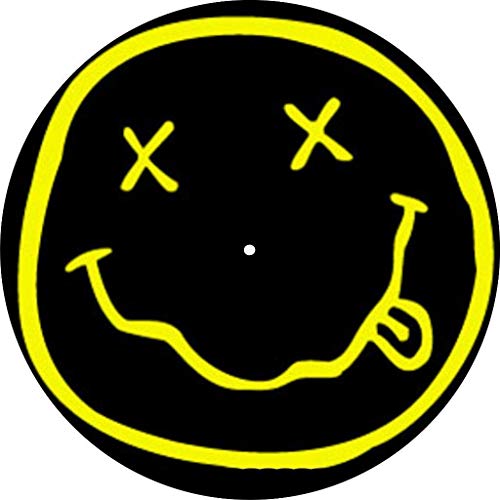 Slipmat Slip Mat Scratch Pad Filz für jeden 12" LP DJ Vinyl Plattenspieler Custom Graphical - Yellow Face von Generic