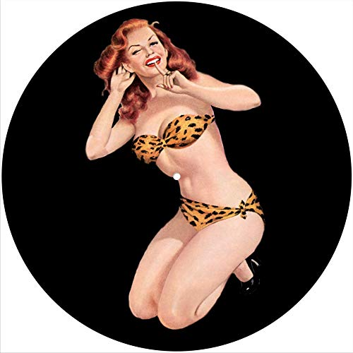 Slipmat Slip Mat Scratch Pad Filz für jeden 12" LP DJ Vinyl Plattenspieler Custom Graphical - pinup Leopard Swin Suit Listen von Generic